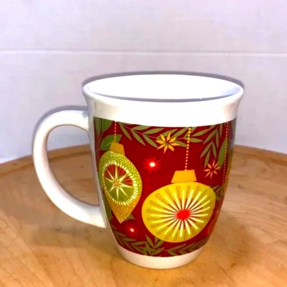Christmas Ornament Holiday Mug Wrap Around Design 12 fl oz Royal Norfolk - Picture 1 of 6